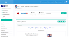 Desktop Screenshot of bip.miroslawiec.pl