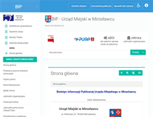 Tablet Screenshot of bip.miroslawiec.pl
